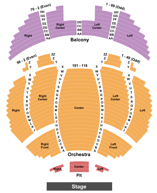 Tennessee Theatre Les Miserables Seating Chart